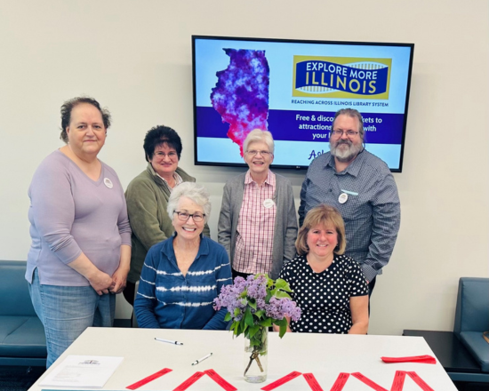 Friends of the library members group photo