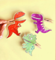 Dinosaur Clothespin Puppets