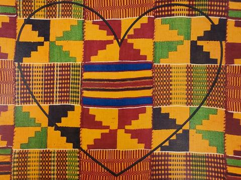 Kente heart