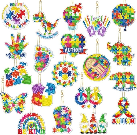 Autism Awareness Key Chains