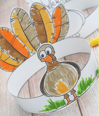 Colorful Turkey Headband