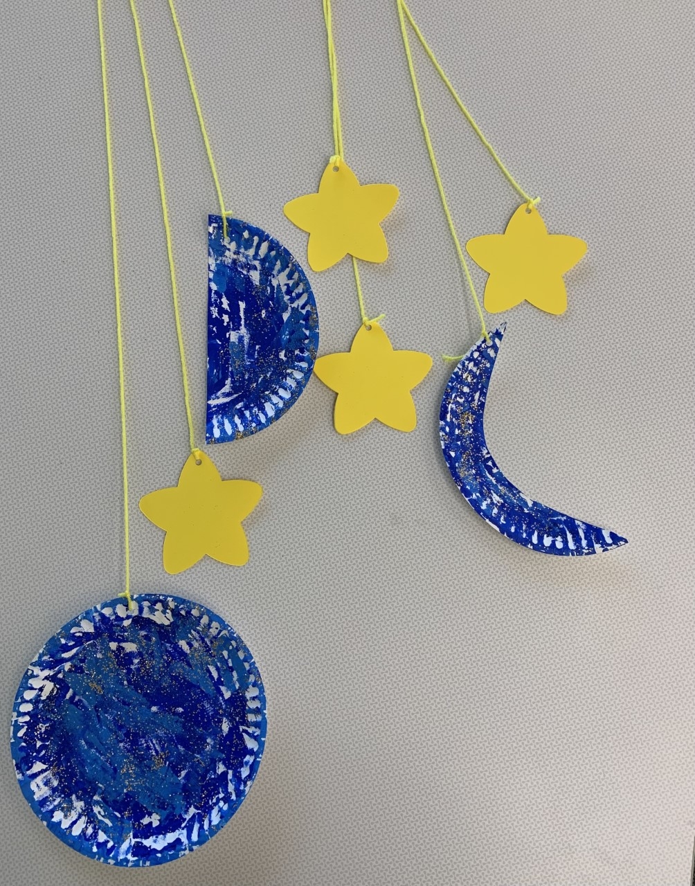 image of Moon Mobile with blue moons and yellow stars